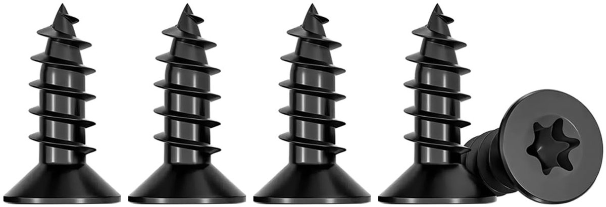 Set van 50 RVS Houtschroeven M3 x 10 mm met Verzonken Kop, Volledige Draad, Torx TX10, Zelftappende Schroeven voor Diverse Toepassingen