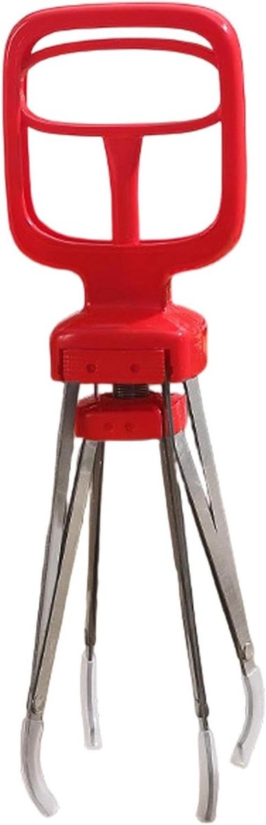 Pannengrijper - Hete plaatklem - Veilig koken - Ergonomisch handvat - 25x287 cm - Rood