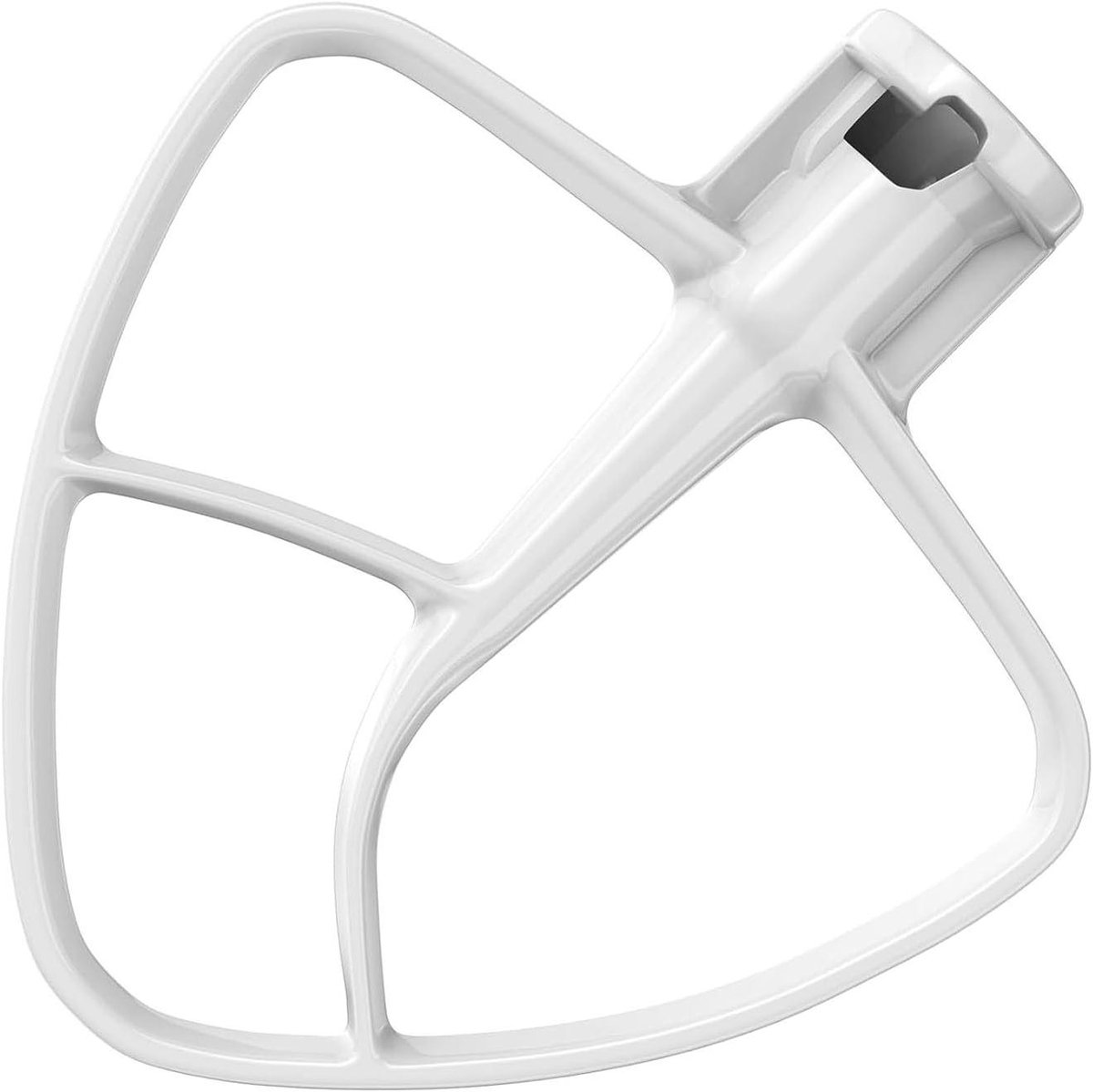 Mengpeddel Mixer - Keuken Accessoire - Bakken Deeg - Naadloos Ontwerp - 15 cm - Wit