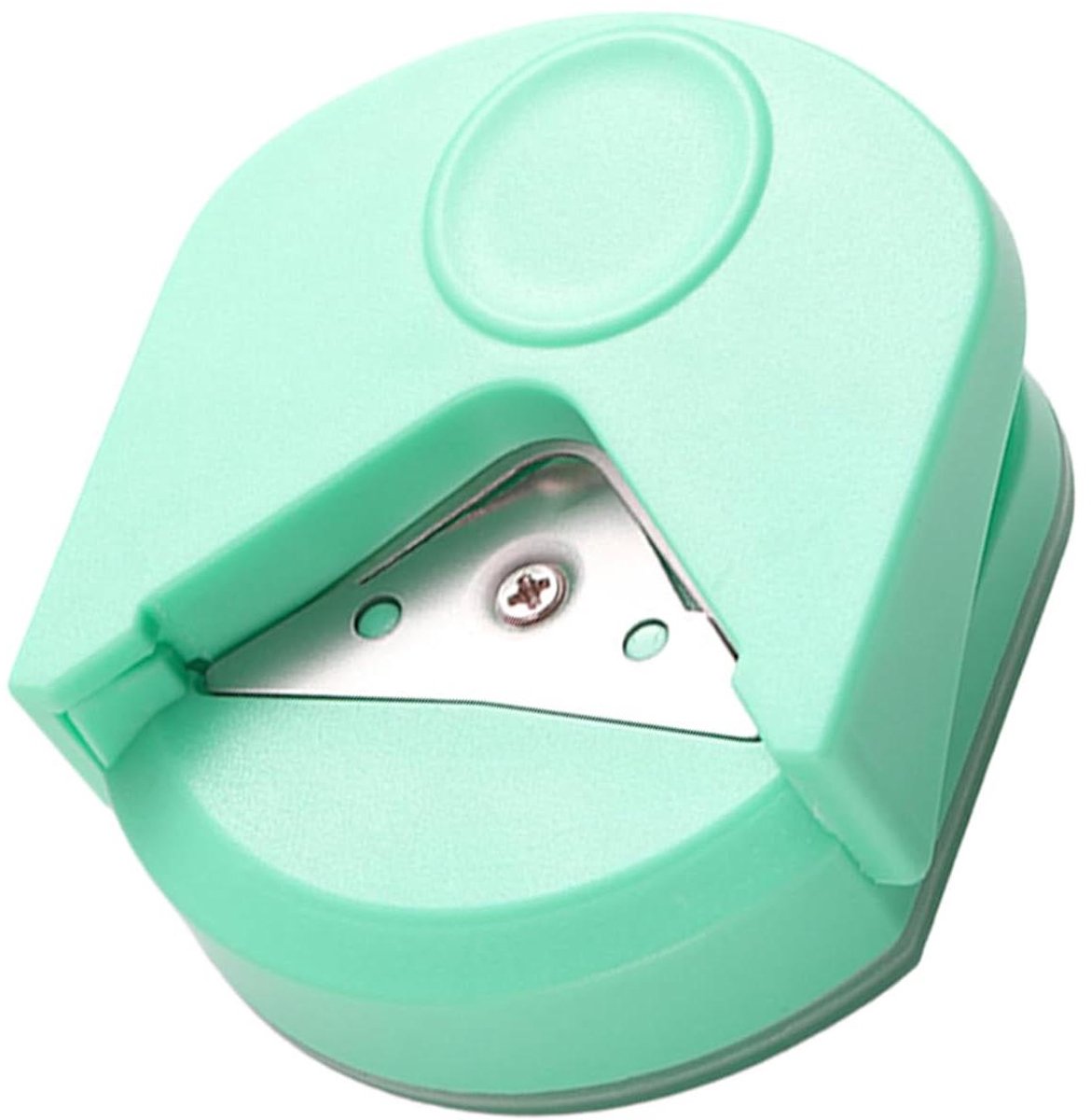 Hoekronde Pons - Papier Snijder - Knutselprojecten - Afvalvrije Werking - 4mm Radius - Groen
