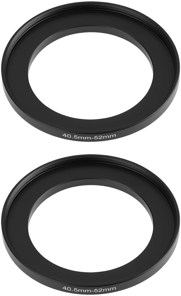 Dailygoods - Set van 2 Camera Lens Adapter Ringen 40.5mm tot 52mm