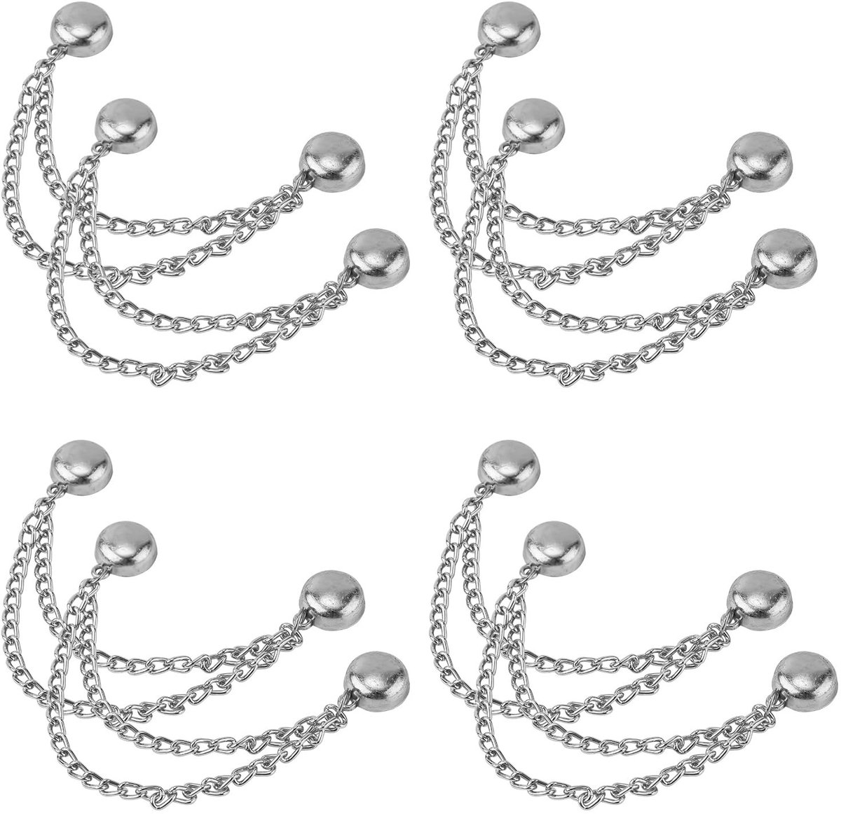 Dailygoods - Multifunctionele Magnetische Kledingclips Set van 8