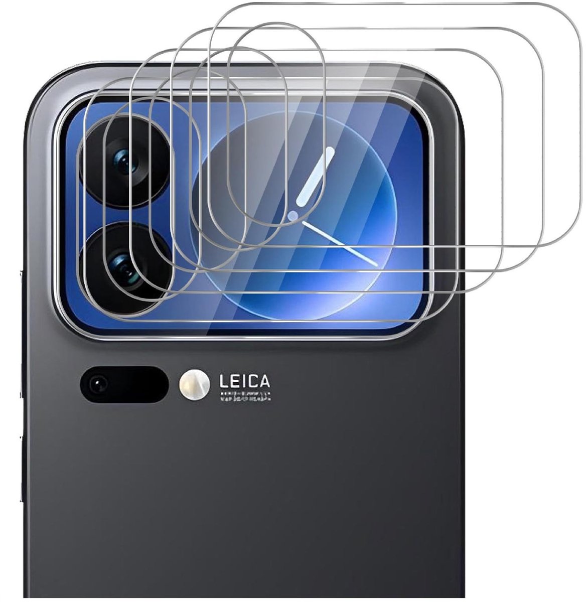 Dailygoods - Set van 4 Gehard Glas Screenprotectors voor Smartphones