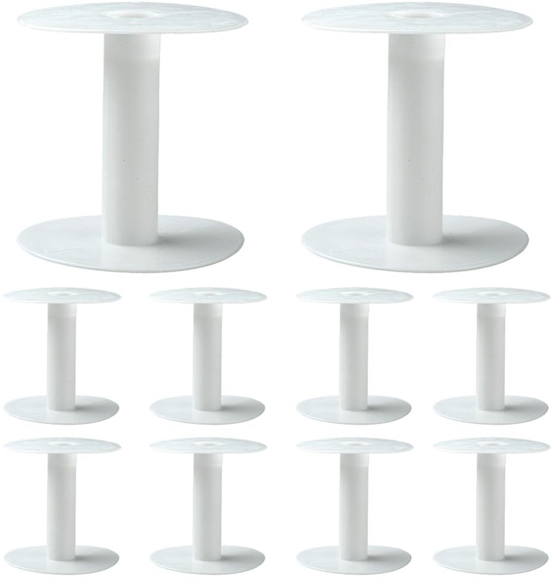 Dailygoods - 10 Stuks Lege Plastic Spoelen voor Draad Organizer