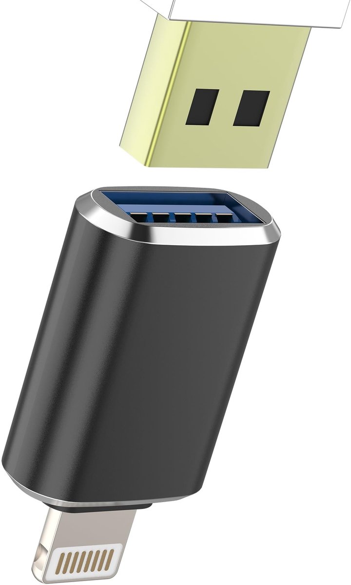 Dailygoods - Lightning naar USB Adapter voor Opladen en Gegevensoverdracht
