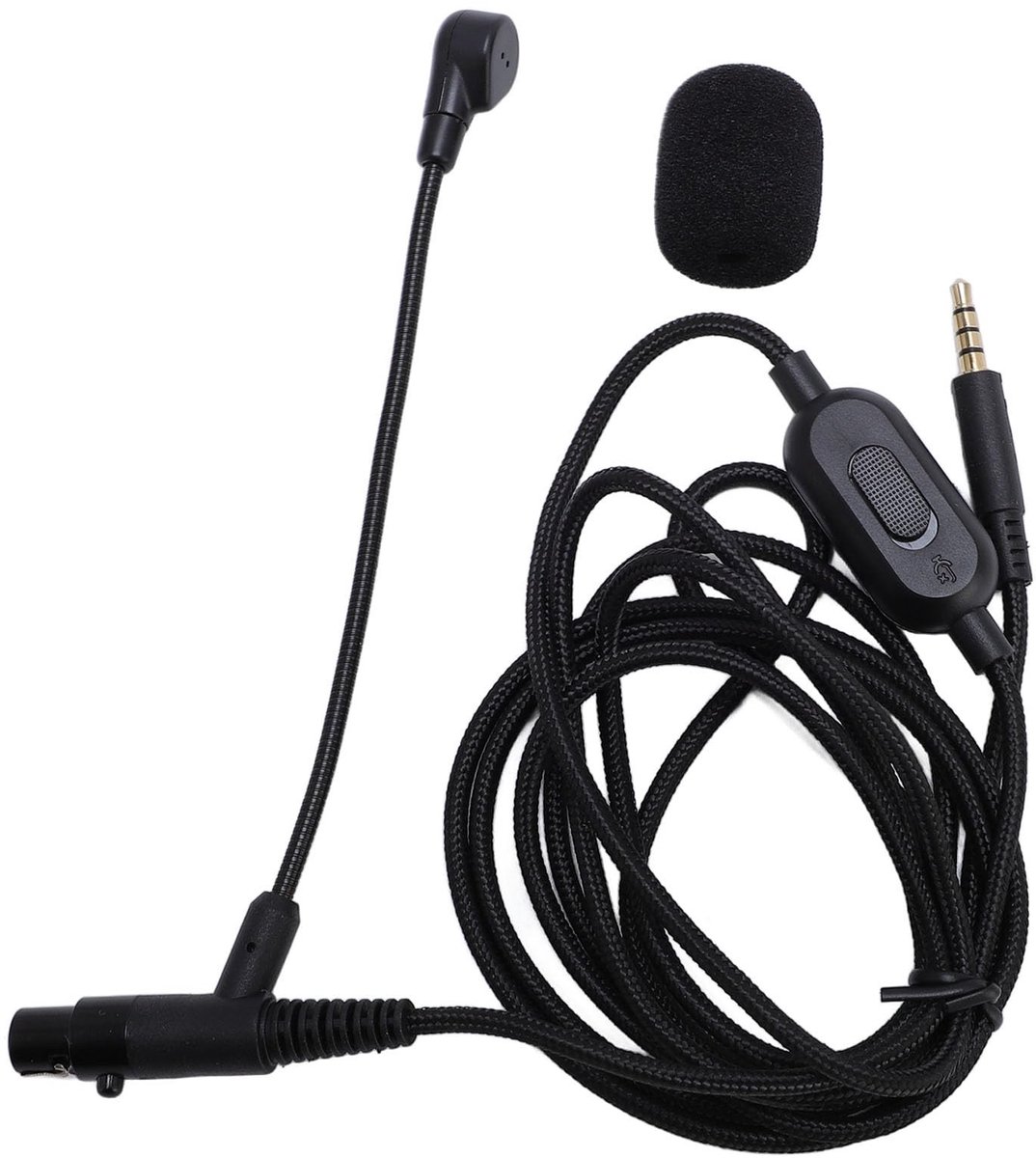 Dailygoods - 1,8 M Hoofdtelefoon Boommicrofoonkabel met 3,5 mm Plug