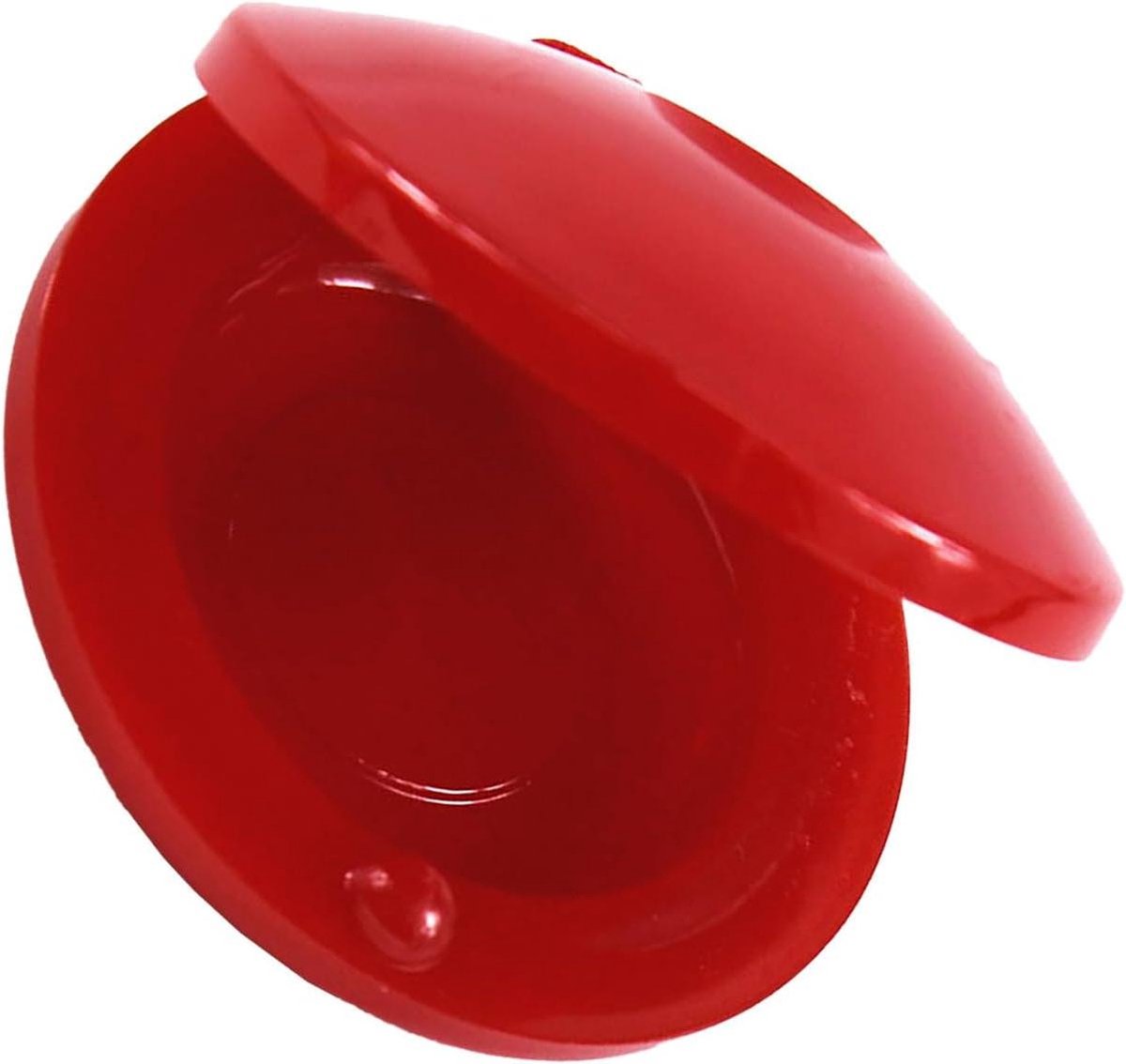 Vingercastagnet Kinderen - Handpercussie Instrument - Muziek Leren - Duurzaam Kunststof - 10x10x2 cm - Rood