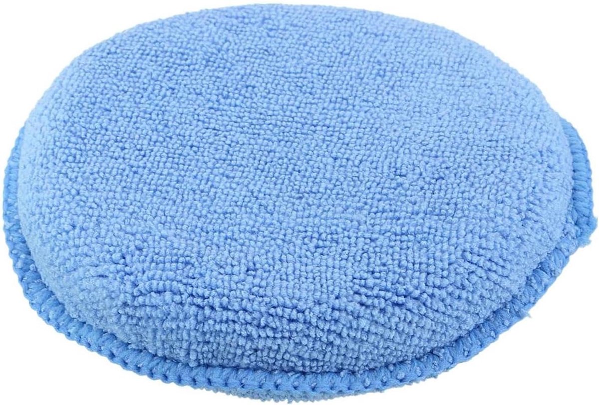 Autowas Spons - Microvezel Pad - Auto Reinigen - Krasvrij Ontwerp - 13 Cm - Blauw