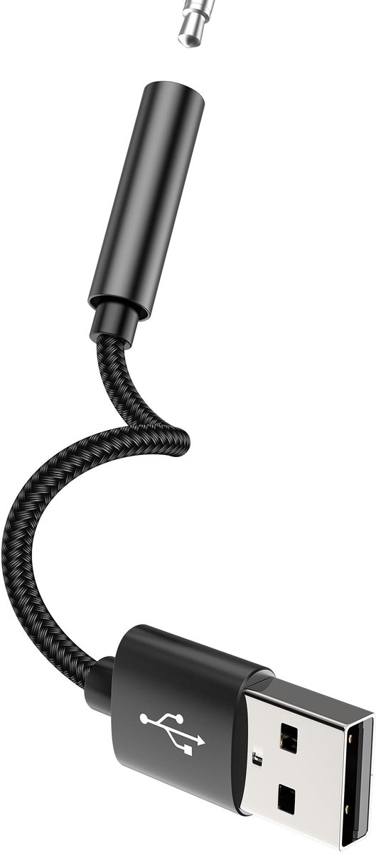 Dailygoods - USB naar 3,5 mm Jack Adapter voor Audioapparaten