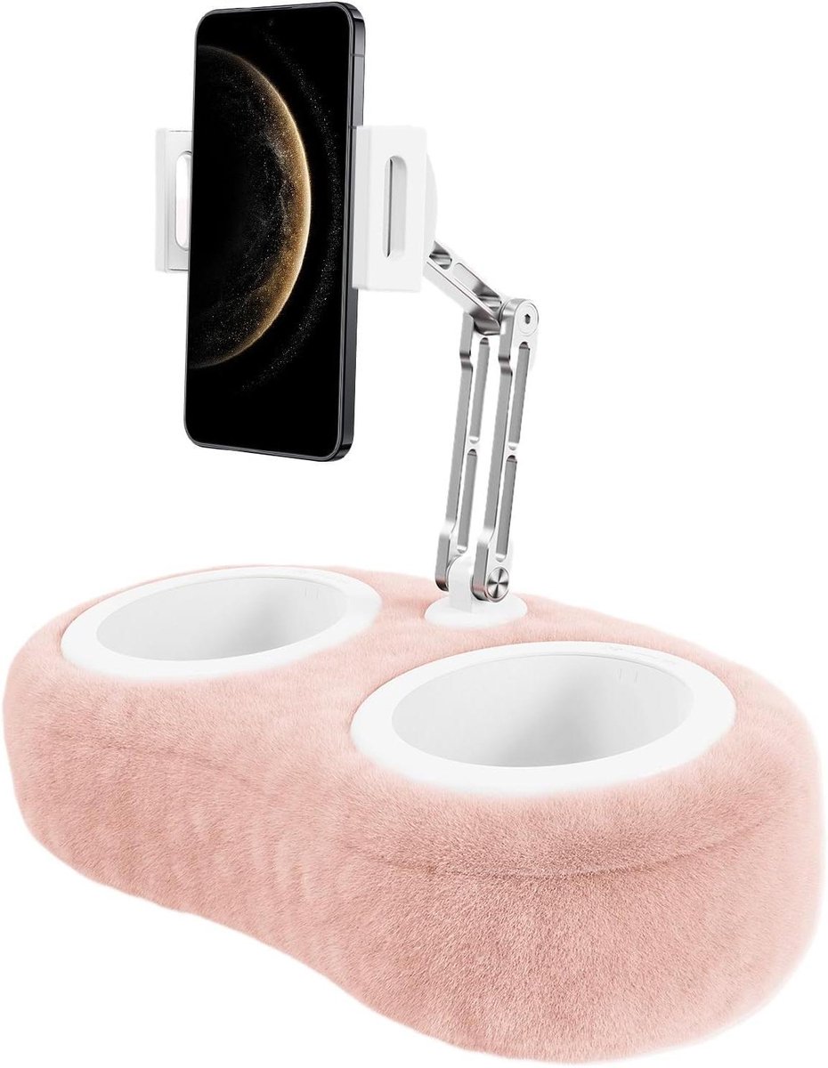 Tablet Kussen Houder - Sofa Stand - Comfortabel Kijken - 360 Graden Rotatie - 40 x 46 cm - Roze