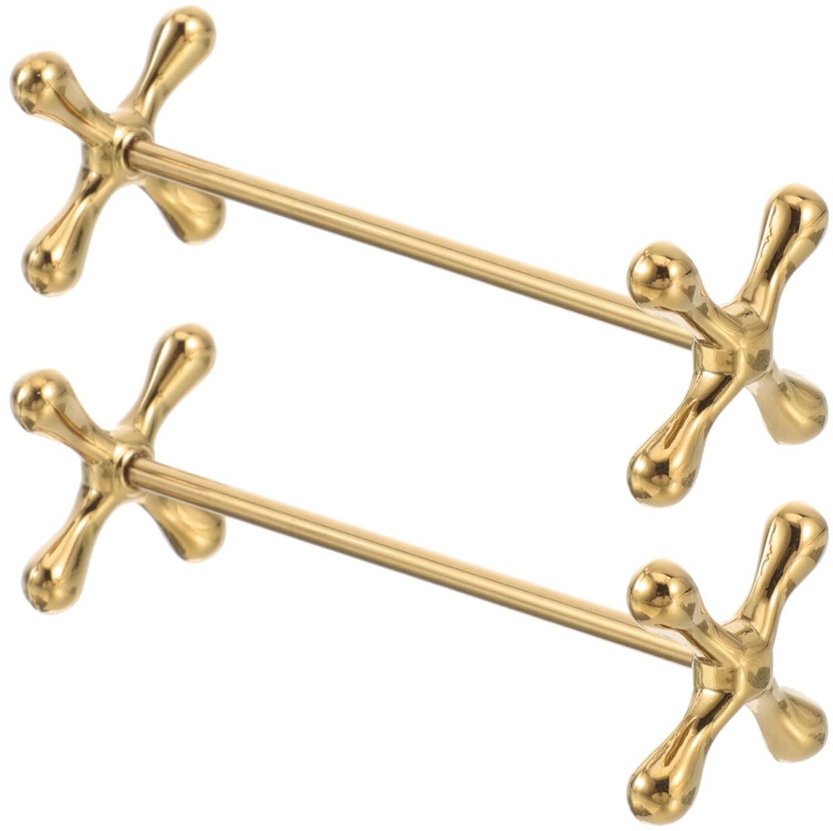 Dailygoods - Dailygoody - Metalen Eetstokjes - Bestekhouder - Gouden Kleur - Keukengerei - Diner en Restaurant - Tafeldecoratie