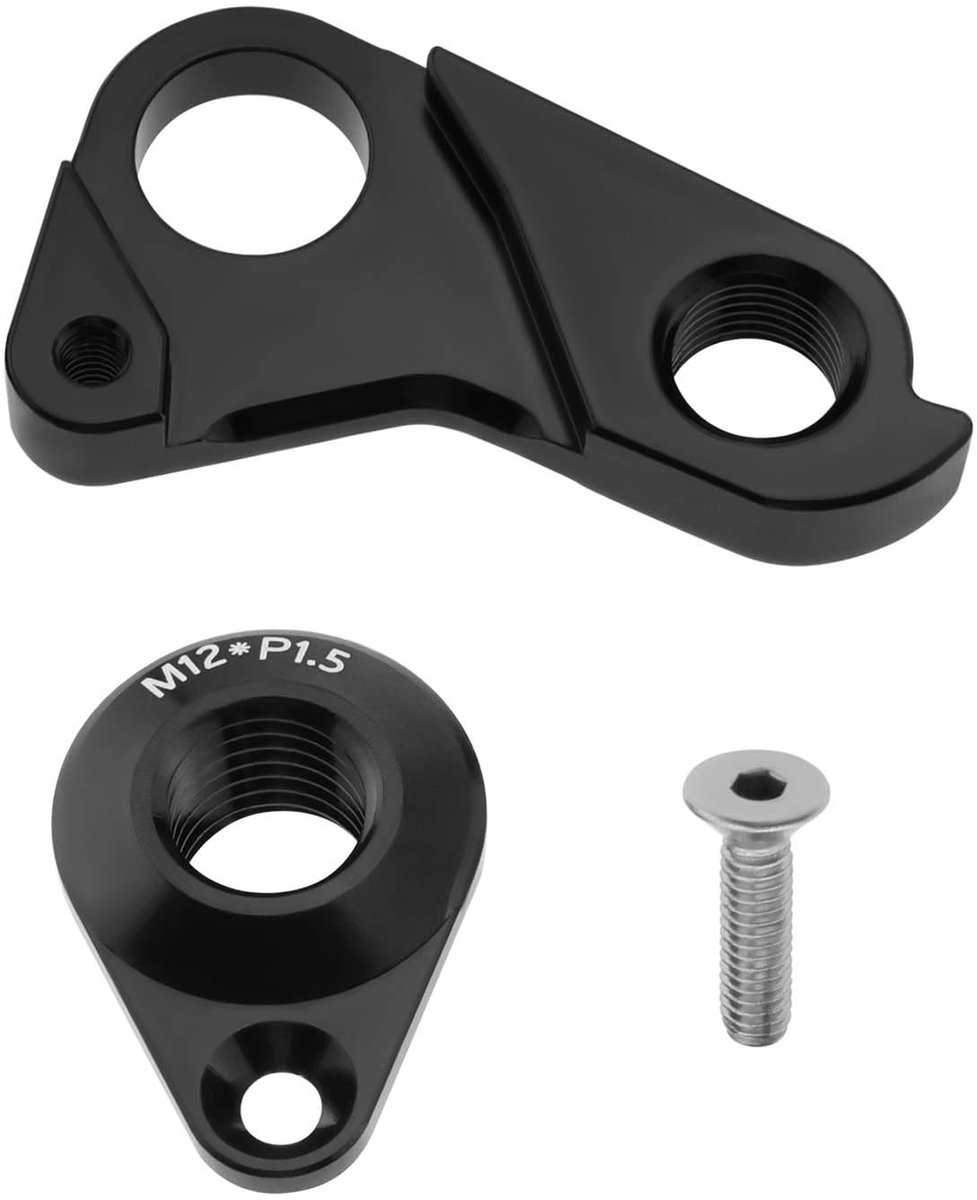 Dailygoods - Dailygoody - Fiets Staart Haak - Aluminium Achterderailleur Hanger - Zwart - Mechanische Shift Haak - Compatibel met Fuji en Vitus - Geschikt voor Jar..