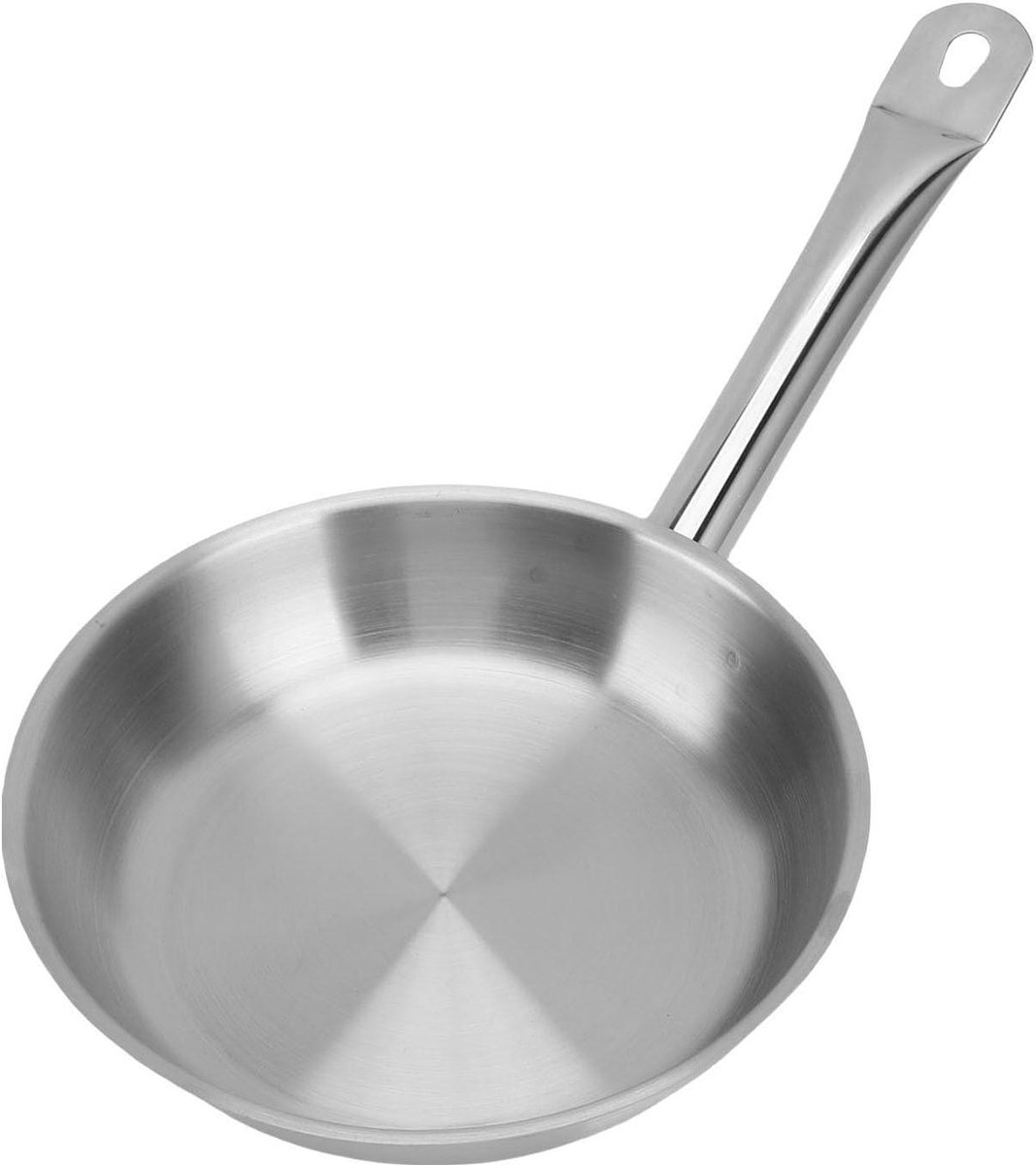 Koekenpan - Antiaanbakpan - Dagelijks Koken - 3-laags Bodem - 20 Cm - Zilver