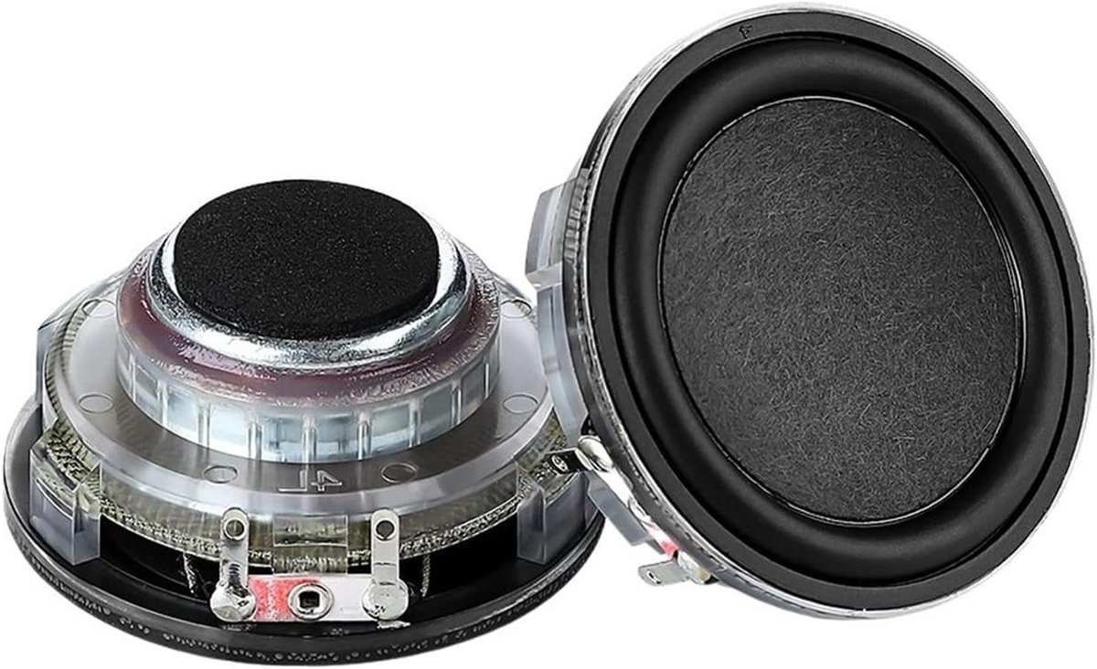 Luidspreker set - Hifi speakers - Muziek luisteren - Volledige frequentie - 55 mm - Zwart