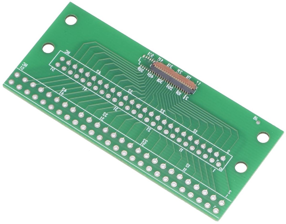 Adapter PCB Converter - DIP FFC - Elektronische Projecten - 0.3mm Pitch - 2.0/2.54mm - Groen