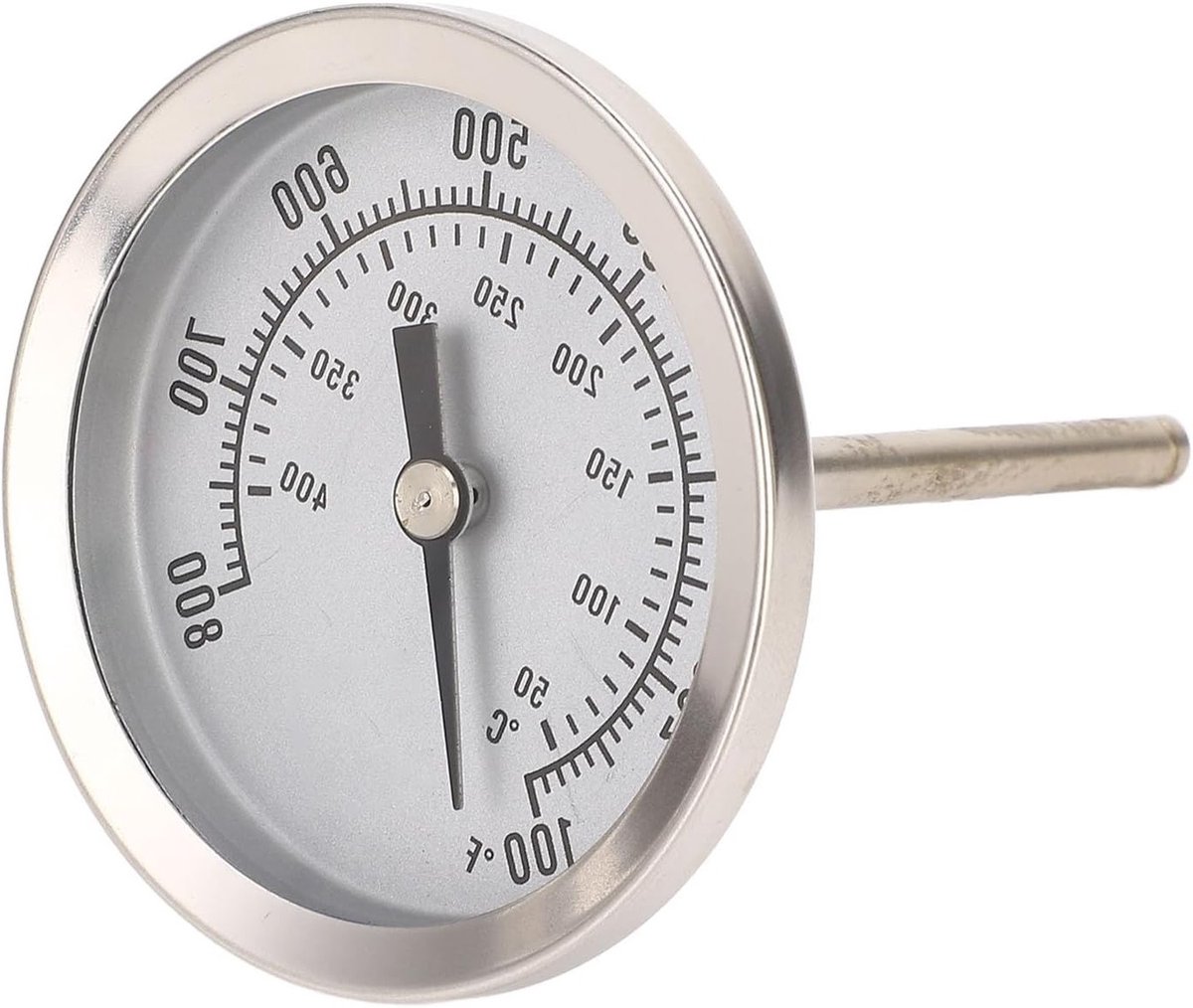 Thermometer met Hoge Nauwkeurigheid voor Ovens - Dubbele Schaal van 100 tot 800 ℉ en 50 tot 400 ℃ - 62 mm Oventemperatuurmeter voor Perfecte Kookresultaten