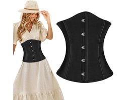 Vintage bustier corset voor vrouwen met bloemenprint, middeleeuwse laces en onderbust ontwerp, maten S-XL