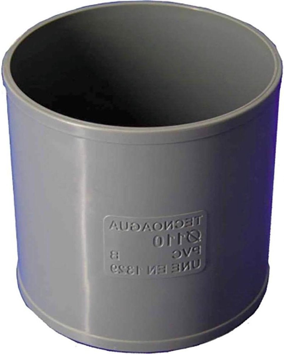 Afvoermof - Leiding Huls - Sanitair Aansluiten - Snelle Verbinding - 90 mm - Grijs
