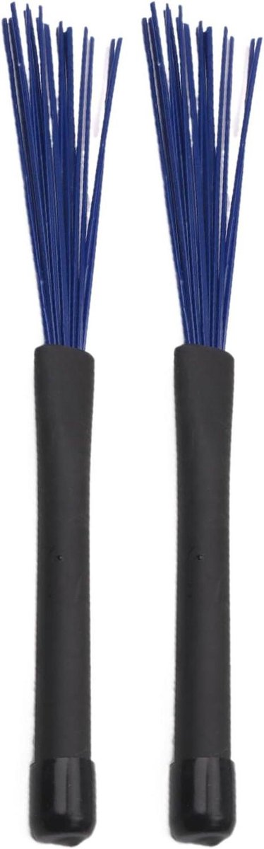Drumborstel - Drumstok borstels - Muziek Maken - Intrekbaar Nylon - 23 cm - Zwart