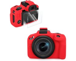 Camera Case Accessoires Kit voor CANON EOS R50 - Inclusief 2 LCD Tempered Films, Siliconen Beschermhoes met Verbeterde Grip en Lichtgewicht Ontwerp, 9H Hardheid 0.25mm