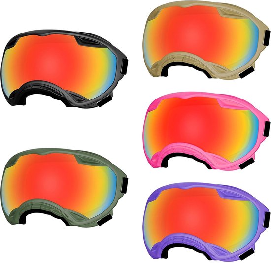 Honden Zonnebril - Huisdier Goggles - Outdoor Activiteit - Zon En Wind Bescherming - Verstelbaar - Zwart — afbeelding 3