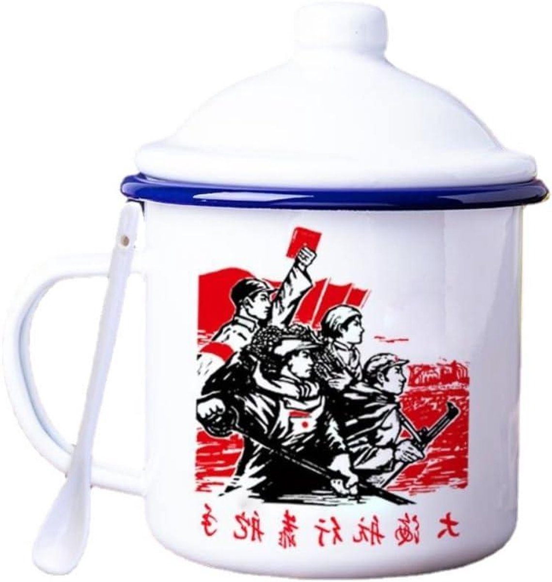 Grote Mok - Thee Pot - Drinken Bewaren - Oude Stijl - 500 ml - Wit