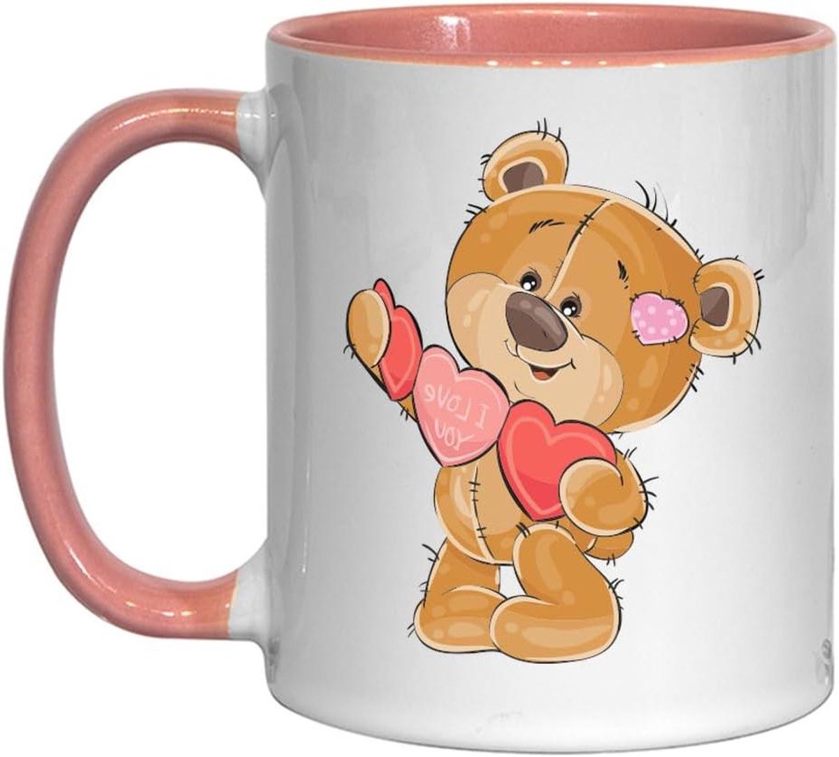 Keramische Mok - Thee Koffiemok - Dagelijks Gebruik - Langdurig Ontwerp - 330 Milliliter - Roze