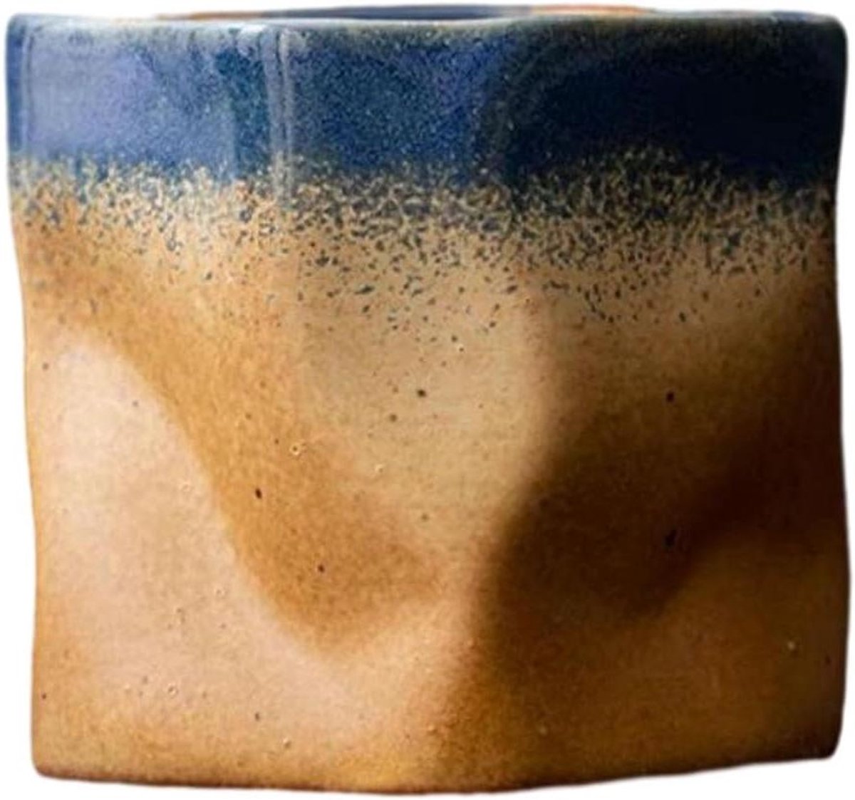 Grof Aardewerk Mok - Creatieve Drinkbeker - Warme Dranken - Oven Verandering - 300ml - Blauw