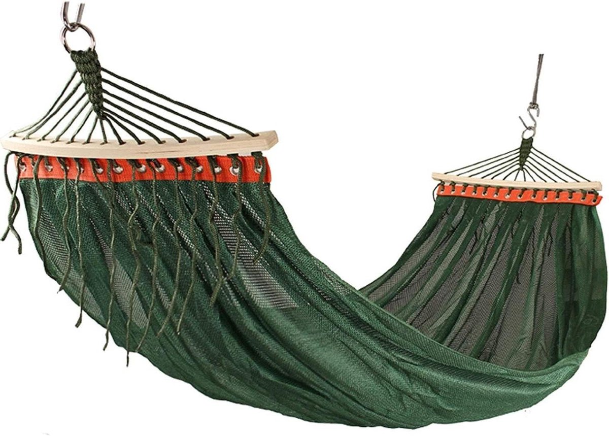 Kampeerhangmat - Opknoping Touw - Zomer Reizen - Lichtgewicht Draagbaar - 280x150cm - Groen