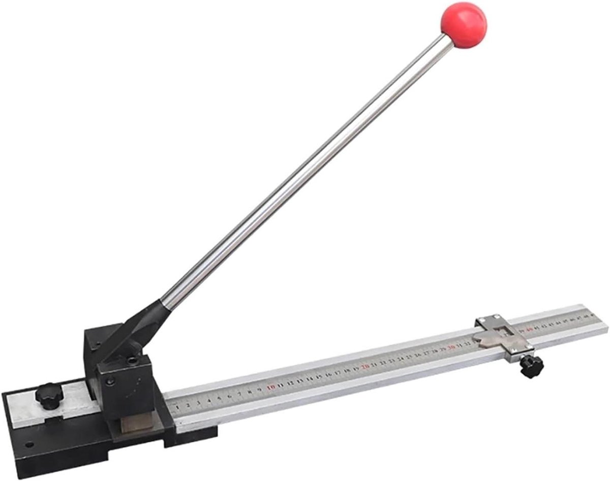PVC Vouwmatrijs Snijmachine - Handmatige Stansmachine - Precisie Snijden - Instelbare Lengte - 500 mm Max - Zilver