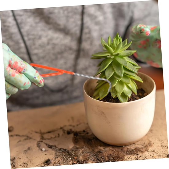 Wiedgereedschap Tuin - Worteltrekker Hand - Onkruid Verwijderen - Ergonomisch Handvat - 20 cm - Grijs — afbeelding 2