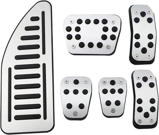 Remvoetpedalen Auto Pedalen Gaspedaal Brandstof Gas Rem Rest Pedaal Pad Cover Voor Ford Voor Fiesta 2009-2013 Voor Ecosport 2013-2017(3Pcs MT) — afbeelding 4