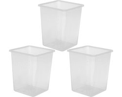 FRCOLOR 3pcs Boxes Feeding Box Tarantula Enclosure Tank Reptile Incubator Jumping Enclosure Snail Feeding Bowls Spider Terrarium Reptile Terrarium Carrier Cage Plastic Small Clamshell