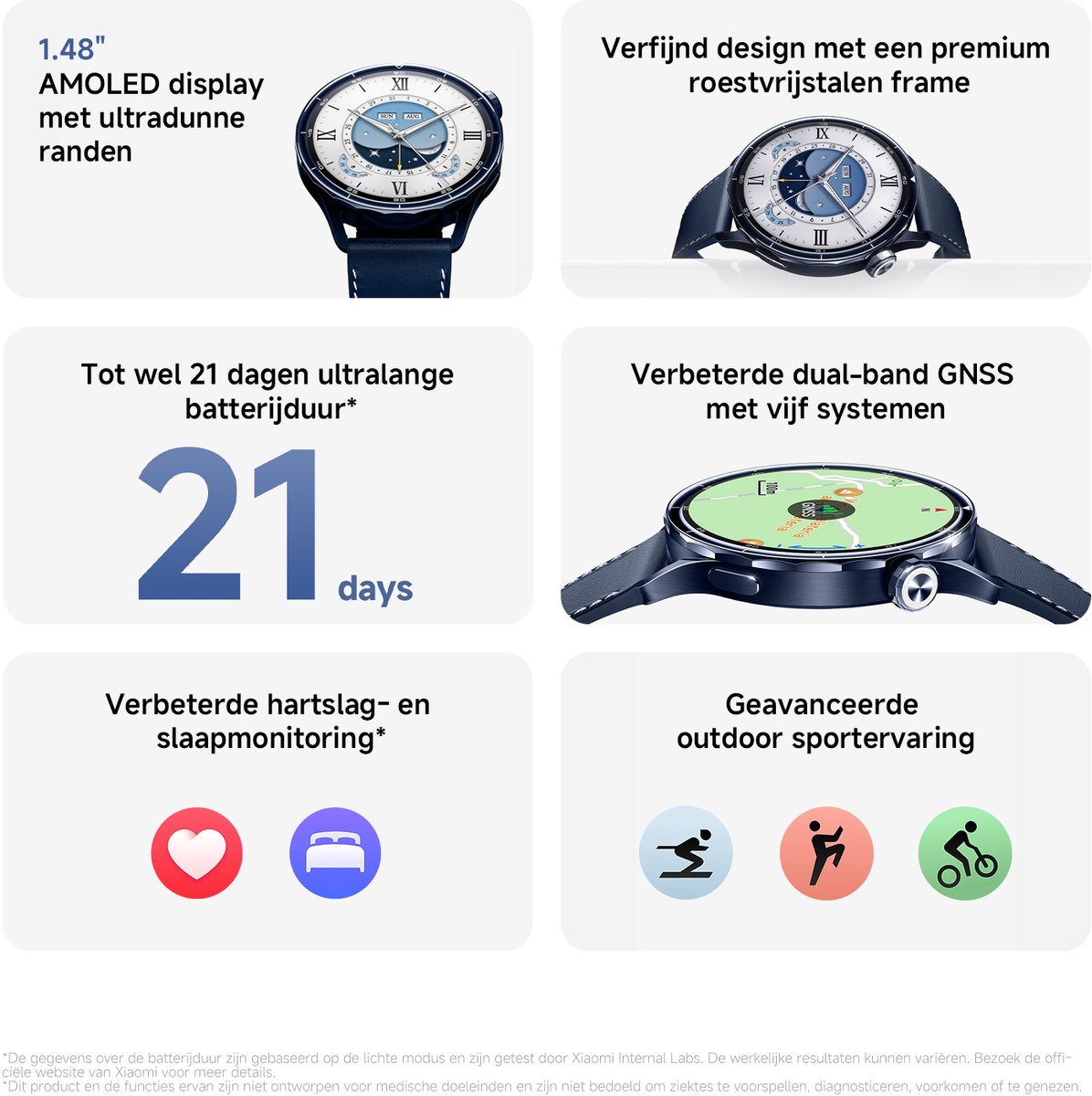 Xiaomi Watch S5 46mm Smartwatch - 1.48 Inch AMOLED - Junglegroen thumbnail 2