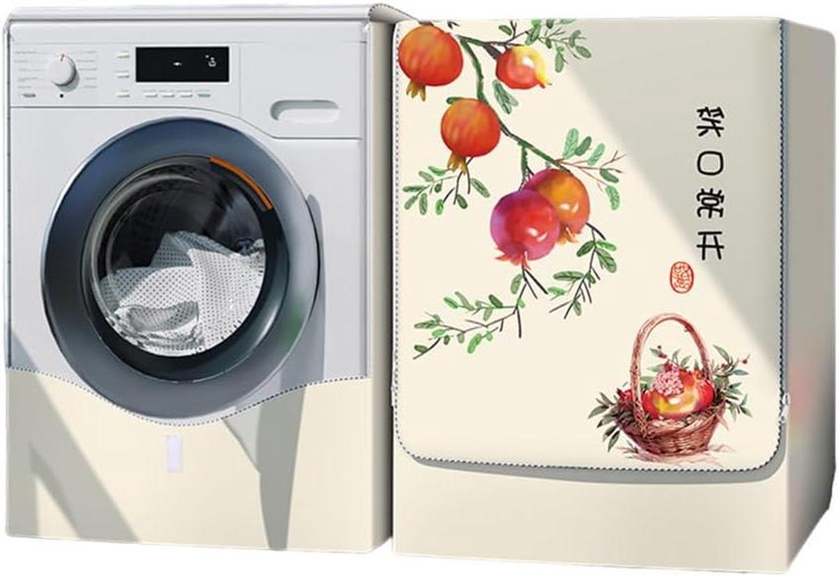 Wasmachinehoes Apparaathoes Bescherming Buiten Waterdicht Oxford Materiaal 60 x 85 cm Rood