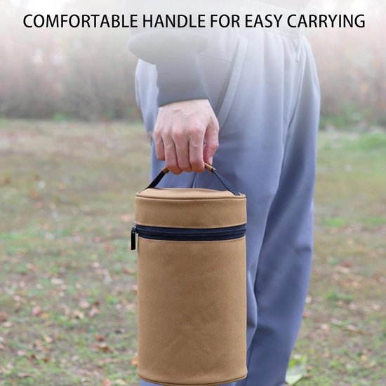 Wandelwagenwanten - Handwarmers kinderwagen - Warmte buiten - Scheurbestendig materiaal - 15x25cm - Bruin — afbeelding 4