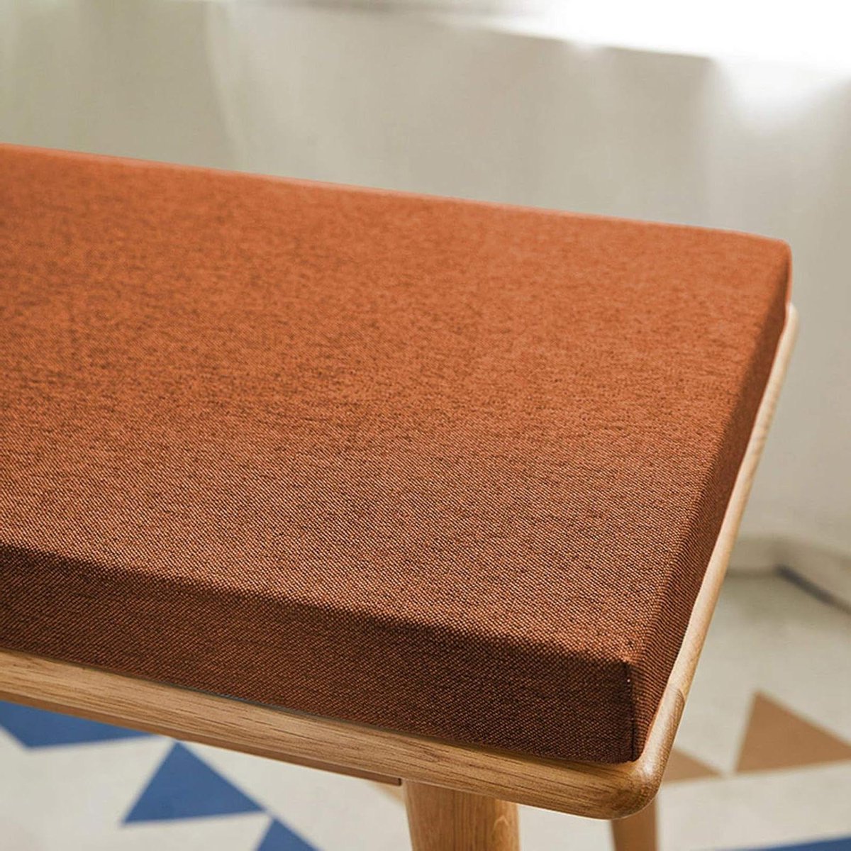 Tuinbankkussen - Zitkussen Bank - Comfortabel Zitten - Antislip Onderkant - 140 x 40 cm - Donkerbruin