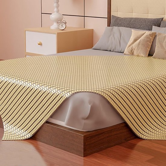 Bamboe Mat,Zomer Slaapmat Opvouwbare Zomer Bed Mat Coole Zomerslaapmatten Matrassen Topper Pad Koelbed voor Thuis Enkel Dubbel Bed Sofa Stoel,Verfrissend Ademend (80x180cm) — afbeelding 3