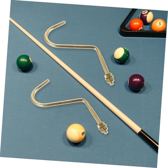 Pooltafel Haken - Biljart Keu Rek - Snooker Benodigdheden - Duurzaam Koperen Materiaal - 23.5x12.5cm - Goud — afbeelding 3
