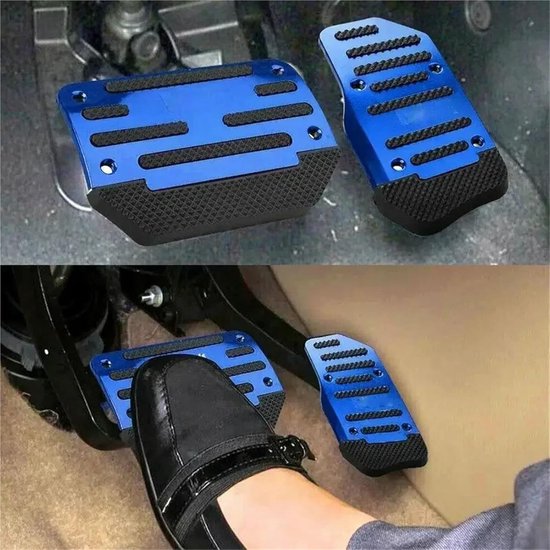Pedaal Covers Set - Auto Voetsteun - Verbeterde Rijervaring - Antislip Grip - 2 Stuks - Zilver — afbeelding 2