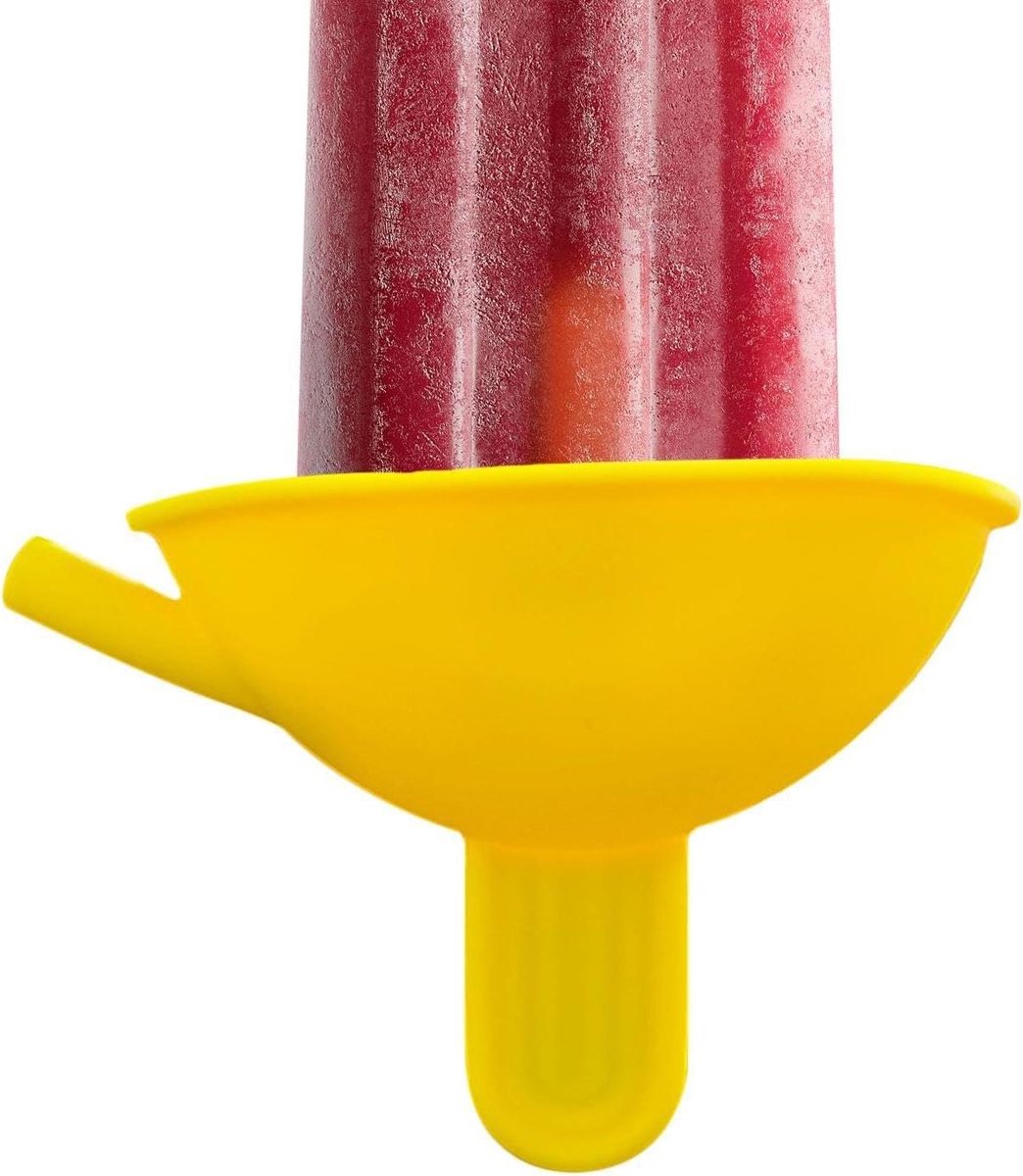 IJsjeshouder Kinderen - Ijsjeshouder - Morsvrij Eten - Druppelvrije Opvangbak - 97 x 7 cm - Geel