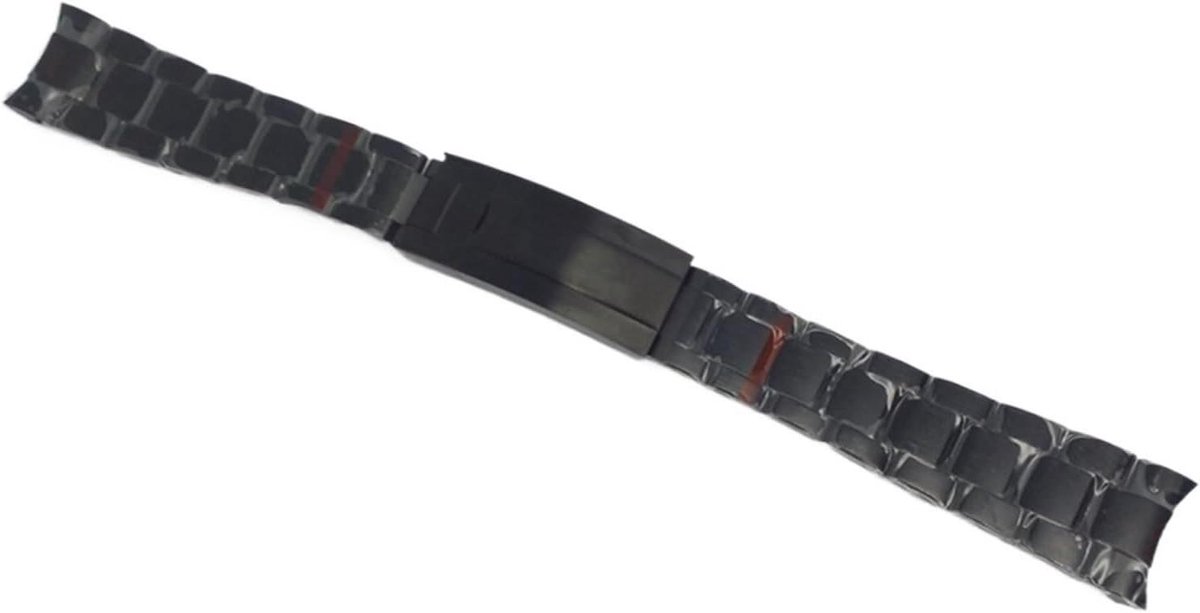 Horlogeband - Bandjes RVS - Horloge Vervangen - Vouwsluiting - 20 mm - Zilver Roségoud Zwart
