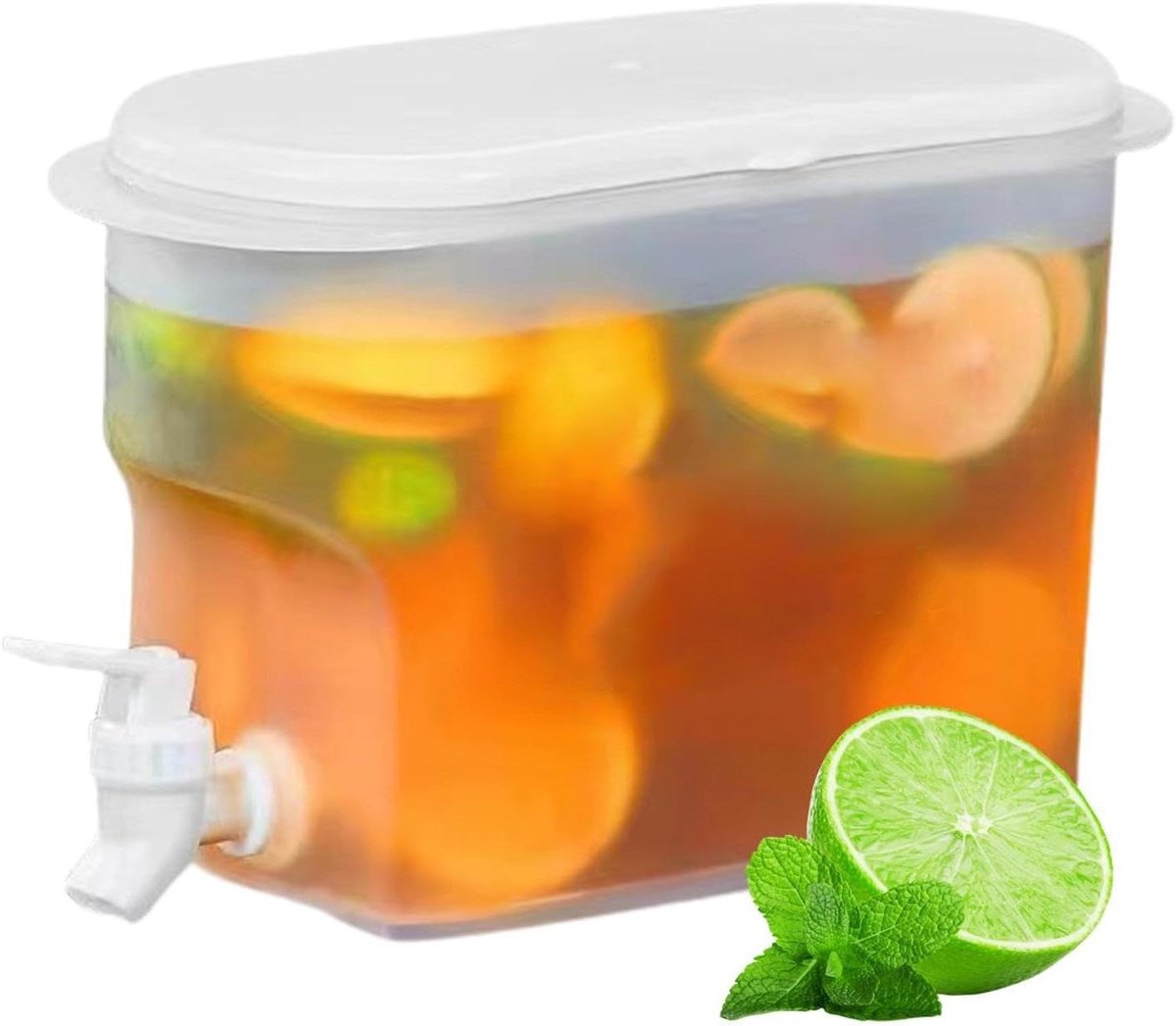 Koude Waterkoker - Drankdispenser Kan - Dranken Serveren - Met Kraan - 28 Liter - Wit