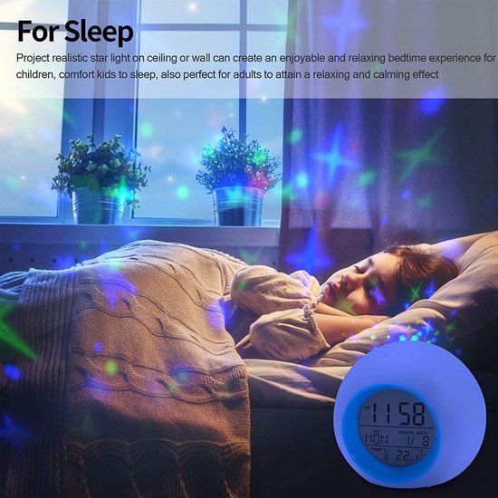 Kinderwekker - Digitale Wekker Slaapkamer - Slaaptrainer Kinderen - lichtsignaal — afbeelding 4