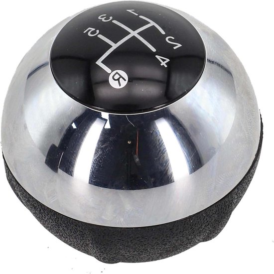 Versnellingspook Knop - Handbak Pook - Auto Interieur - Stijlvol Chroom Zwart - 5 Snelheden - Zwart — afbeelding 2