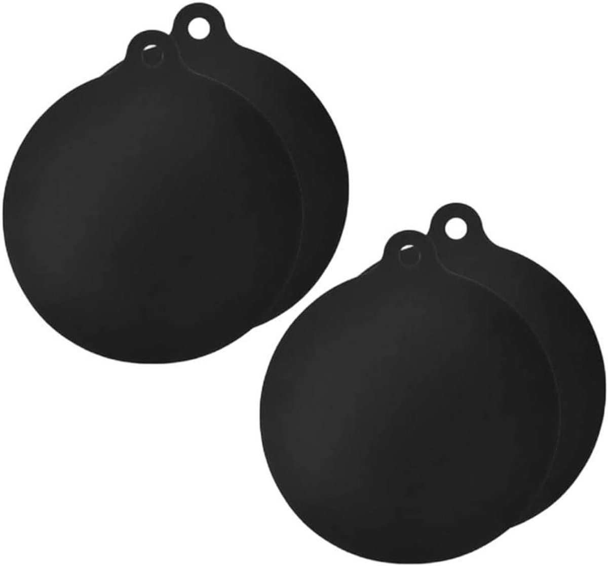 Kookplaatmatten Set - Inductie Beschermers - Keuken Beschermen - Hittebestendig Antislip - 4 Stuks - Zwart
