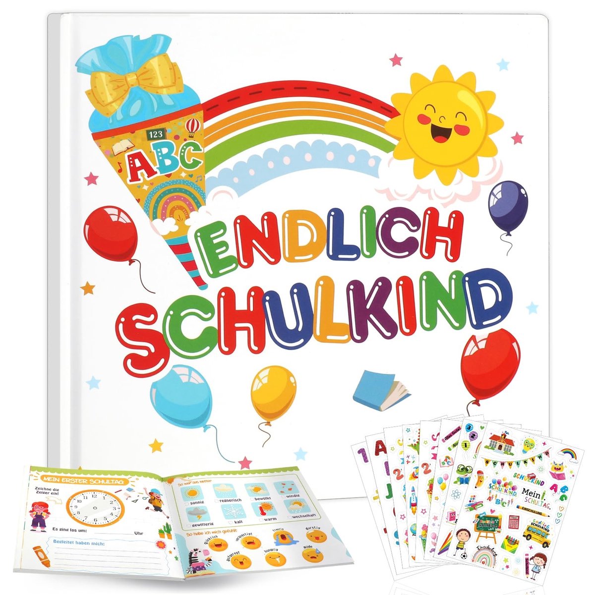 NTH products- Herinneringsalbum voor jongens/meisjes - Vulling voor schoolzakje - Sticker voor eerste schooldag - Persoonlijk - Creatief - Schoolalbum