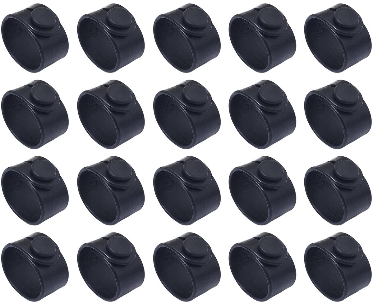 MTTproducts - Rubber Cable Ties - Flexibele Kabelorganisatoren - Kabelbeheer voor Motoren - Organiseren van Kabels - Multi-pack van 20 stuks - Ideaal v...