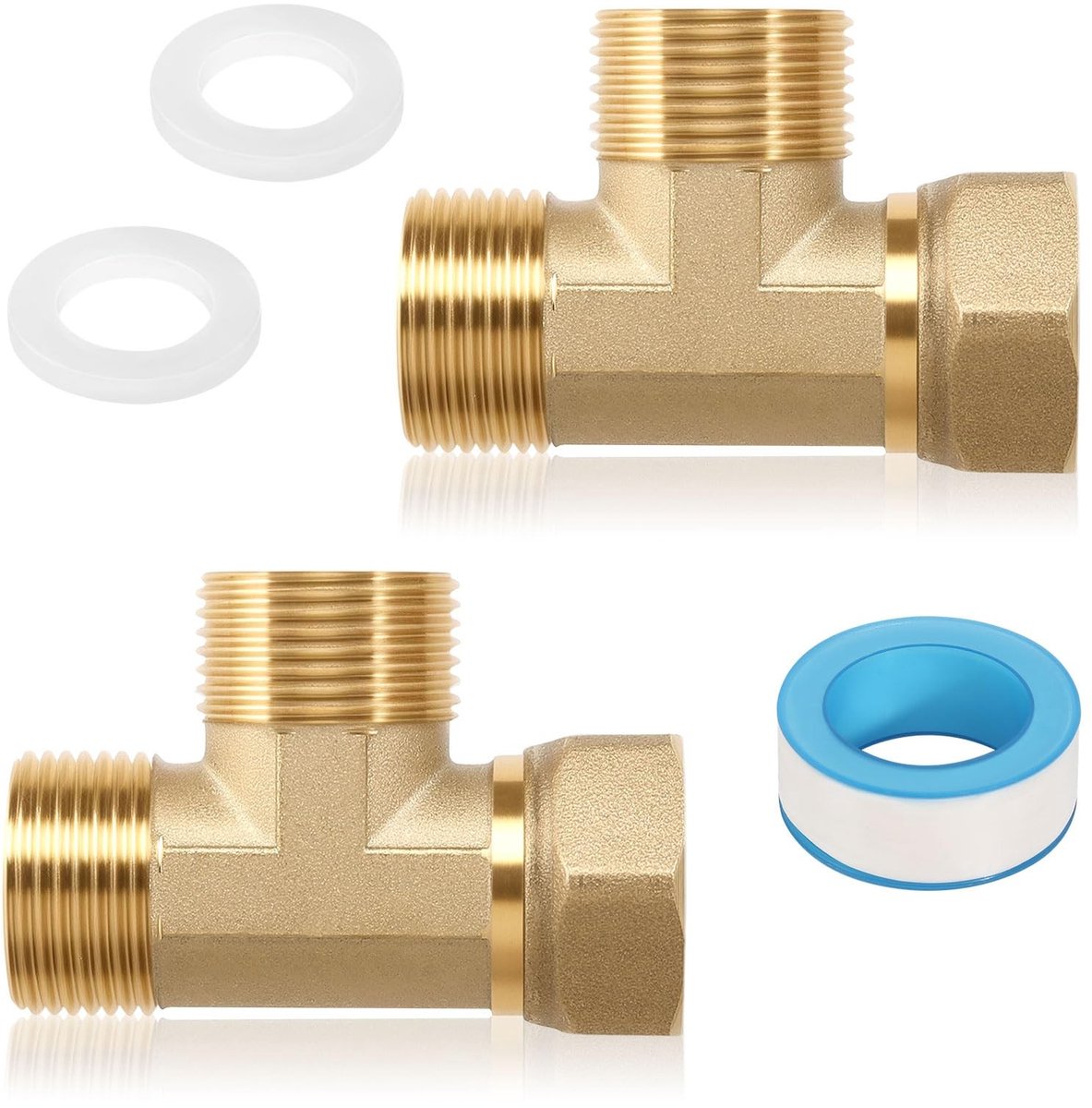 Cosensi- T-Stuk 3/4 inch - Messing - 90 graden - Drie openingen - Luchtdicht - Hoge kwaliteit - Voor leidingen - Pijpverbinder
