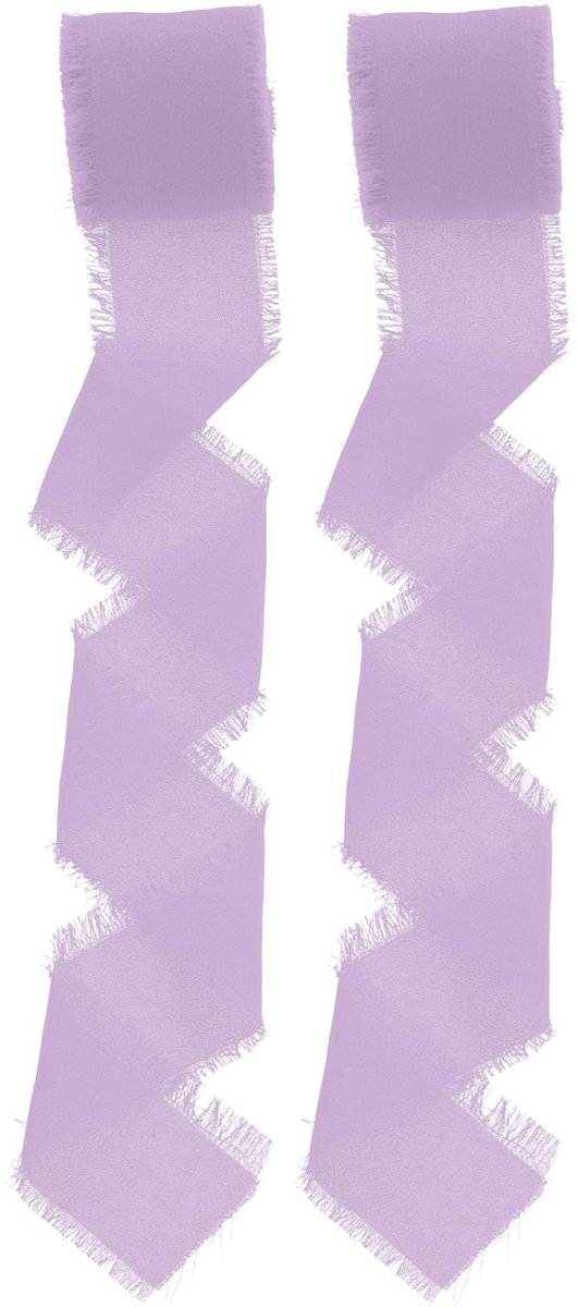 Cosensi- Cadeaulint 4 cm breed - Decoratief Lint - Lichtpaars - 2 Rollen - 10 m Totaal - Duurzaam Polyester - Decoratielint
